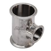3" x 3" x 2" Stainless Steel TriClamp Tee