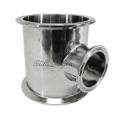 4" x 4" x 2" Stainless Steel TriClamp Tee